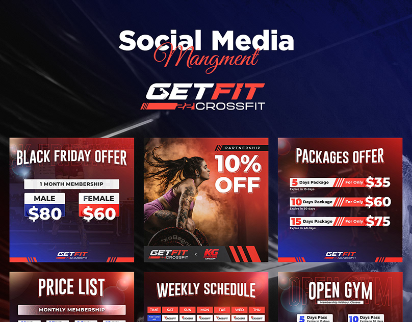 Social Media Management For GETFIT Crossfit