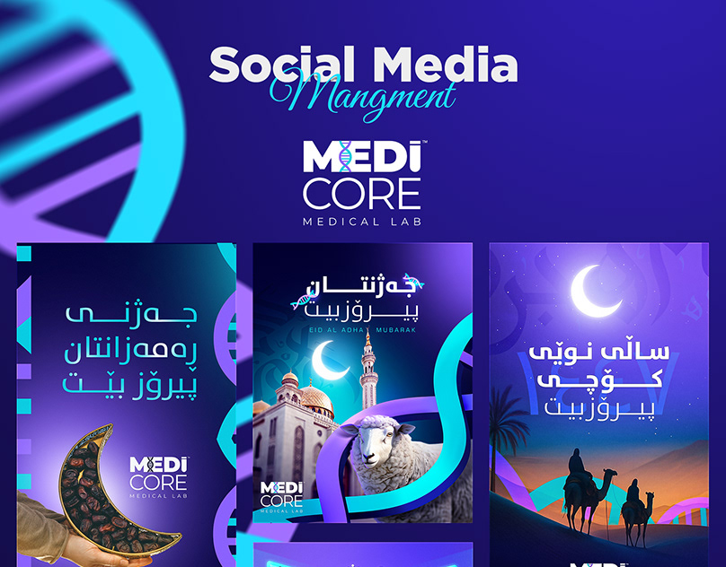 Social Media Management for MediCore Lab.